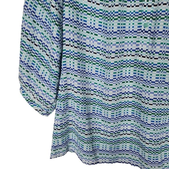 Banana Republic Shirt Blouse Top Career wear Oversized Flowy Art deco style XS - Picture 8 of 11